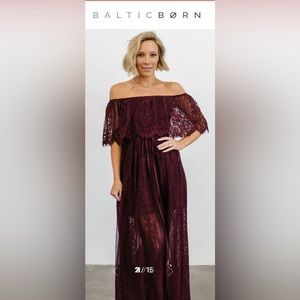 NEVER WORN BALTIC BORN CAROLINE LACE MAXI DRESS - SIZE S